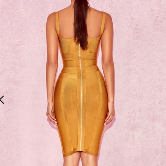 House of CB Belice Dress in Ginger - Picture 4 of 7